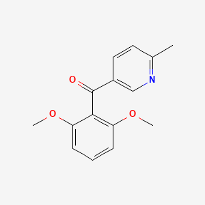 5-(2,6-Dimethoxybenzoyl)-2-methylpyridine