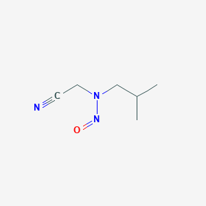 molecular formula C6H11N3O B14531352 N-(Cyanomethyl)-N-(2-methylpropyl)nitrous amide CAS No. 62736-80-5