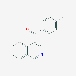 molecular formula C18H15NO B1453136 4-(2,4-Dimethylbenzoyl)isoquinoline CAS No. 1187171-84-1