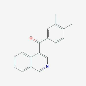 molecular formula C18H15NO B1453137 4-(3,4-Dimethylbenzoyl)isoquinoline CAS No. 1187167-14-1