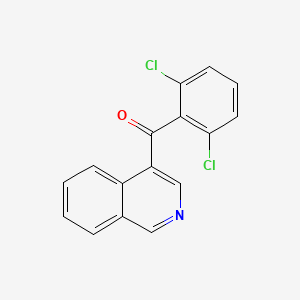 molecular formula C16H9Cl2NO B1453142 4-(2,6-Dichlorobenzoyl)isoquinoline CAS No. 1187166-81-9