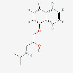 molecular formula C16H21NO2 B1453147 1-(2,3,4,5,6,7,8-Heptadeuterionaphthalen-1-yl)oxy-3-(propan-2-ylamino)propan-2-ol CAS No. 344298-99-3