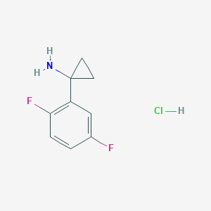molecular formula C9H10ClF2N B1453148 [1-(2,5-Difluorophenyl)cyclopropyl]amine hydrochloride CAS No. 1269397-45-6