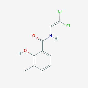 molecular formula C10H9Cl2NO2 B14531486 N-(2,2-Dichloroethenyl)-2-hydroxy-3-methylbenzamide CAS No. 62513-82-0