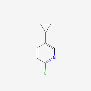 molecular formula C8H8ClN B1453149 2-Chloro-5-cyclopropylpyridine CAS No. 1042986-18-4