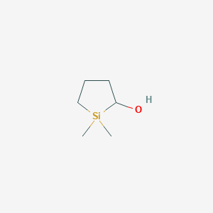 molecular formula C6H14OSi B14531517 1,1-Dimethylsilolan-2-ol CAS No. 62336-25-8
