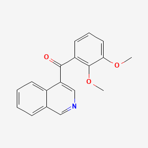 molecular formula C18H15NO3 B1453153 4-(2,3-Dimethoxybenzoyl)isoquinoline CAS No. 1187170-81-5
