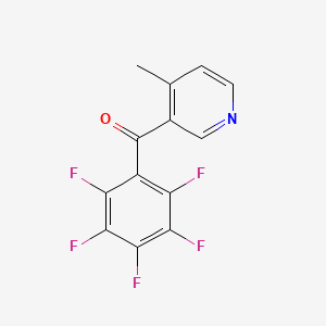 B1453155 4-Methyl-3-(pentafluorobenzoyl)pyridine CAS No. 1187167-98-1