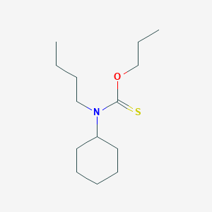 molecular formula C14H27NOS B14531564 O-Propyl butyl(cyclohexyl)carbamothioate CAS No. 62603-87-6