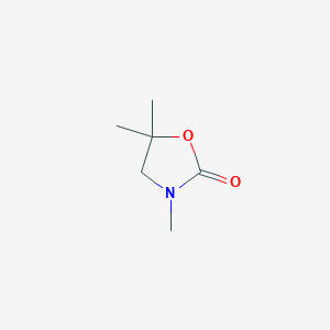 molecular formula C6H11NO2 B14531570 2-Oxazolidinone, 3,5,5-trimethyl- CAS No. 62432-75-1