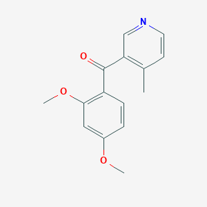 3-(2,4-Dimethoxybenzoyl)-4-methylpyridine