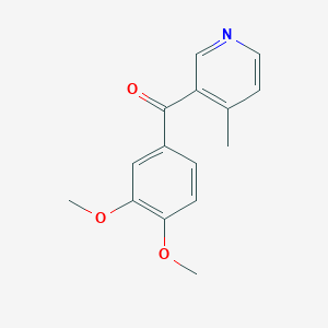 3-(3,4-Dimethoxybenzoyl)-4-methylpyridine
