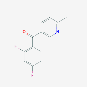 5-(2,4-Difluorobenzoyl)-2-methylpyridine