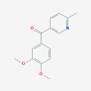 5-(3,4-Dimethoxybenzoyl)-2-methylpyridine