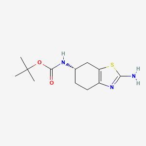 tert-butyl N-[(6S)-2-amino-4,5,6,7-tetrahydro-1,3-benzothiazol-6-yl]carbamate