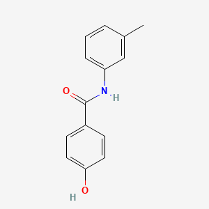 molecular formula C14H13NO2 B14531779 Benzamide, 4-hydroxy-N-(3-methylphenyl)- CAS No. 62639-23-0