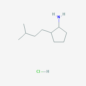 2-(3-Methylbutyl)cyclopentan-1-amine hydrochloride