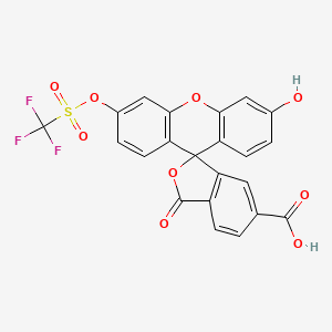 3'-Hydroxy-3-oxo-6'-[[(trifluoromethyl)sulfonyl]oxy]spiro[isobenzofuran-1(3H),9'-[9H]xanthene]-6-carboxylic acid