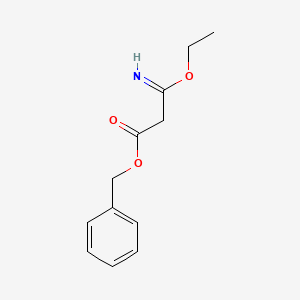 molecular formula C12H15NO3 B14531883 Benzyl 3-ethoxy-3-iminopropanoate CAS No. 62351-97-7