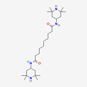 molecular formula C28H54N4O2 B14531889 Decanediamide, N,N'-bis(2,2,6,6-tetramethyl-4-piperidinyl)- CAS No. 62309-93-7