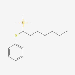 molecular formula C16H28SSi B14531918 Trimethyl[1-(phenylsulfanyl)heptyl]silane CAS No. 62418-58-0