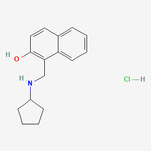 1-[(Cyclopentylamino)methyl]naphthalen-2-ol hydrochloride