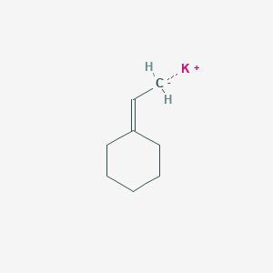 molecular formula C8H13K B14531946 potassium;ethylidenecyclohexane CAS No. 62748-35-0