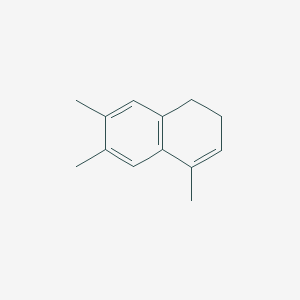 molecular formula C13H16 B14531966 4,6,7-Trimethyl-1,2-dihydronaphthalene CAS No. 62668-66-0