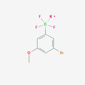 molecular formula C7H6BBrF3KO B1453197 Potassium (3-bromo-5-methoxyphenyl)trifluoroboranuide CAS No. 1189097-39-9