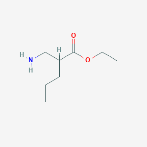 molecular formula C8H17NO2 B1453198 Ethyl 2-(aminomethyl)pentanoate CAS No. 90227-45-5