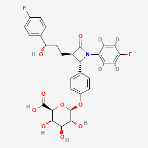molecular formula C30H29F2NO9 B1453199 Ezetimibe phenoxy glucuronide-D4 