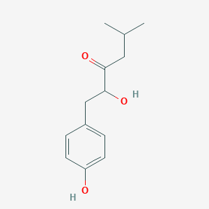 molecular formula C13H18O3 B145320 2-Hydroxy-1-(4-hydroxyphenyl)-5-methyl-3-hexanone CAS No. 132992-54-2