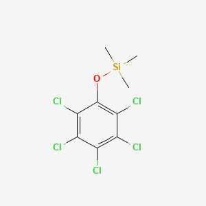 molecular formula C9H9Cl5OSi B14532000 Pentachlorophenol, TMS CAS No. 62269-80-1