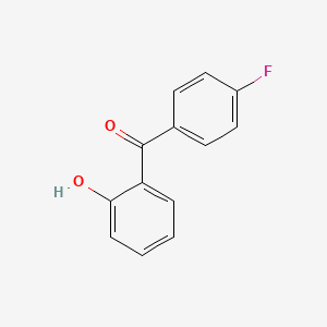 molecular formula C13H9FO2 B14532007 Methanone, (4-fluorophenyl)(2-hydroxyphenyl)- CAS No. 62666-37-9