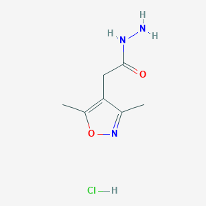 2-(3,5-Dimethyl-4-isoxazolyl)acetohydrazide hydrochloride