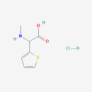 molecular formula C7H10ClNO2S B1453203 (Methylamino)(2-thienyl)acetic acid hydrochloride CAS No. 1255716-98-3