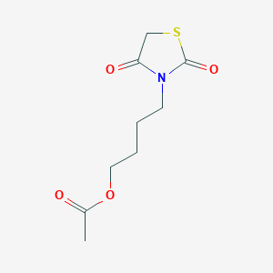 4-(2,4-Dioxo-1,3-thiazolidin-3-yl)butyl acetate