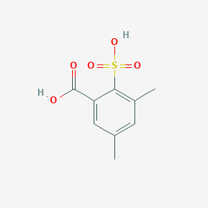 molecular formula C9H10O5S B14532044 3,5-Dimethyl-2-sulfobenzoic acid CAS No. 62508-70-7
