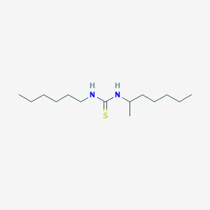 molecular formula C14H30N2S B14532052 N-Heptan-2-yl-N'-hexylthiourea CAS No. 62569-35-1