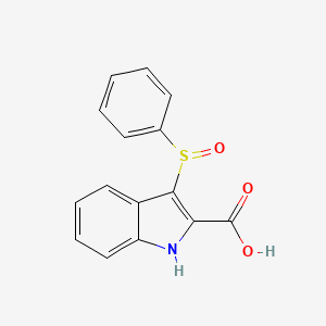 3-(Phenylsulfinyl)-1H-indole-2-carboxylic acid