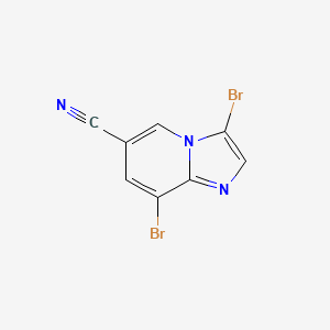 3,8-Dibromoimidazo[1,2-a]pyridine-6-carbonitrile