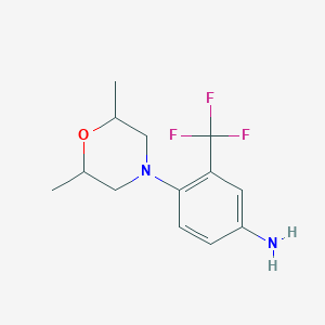 4-(2,6-Dimethylmorpholin-4-yl)-3-(trifluoromethyl)aniline