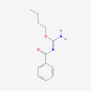 molecular formula C12H16N2O2 B14532127 butyl N'-benzoylcarbamimidate 