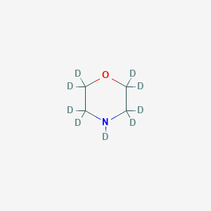 molecular formula C4H9NO B1453214 (~2~H_9_)Morpholine CAS No. 203578-31-8