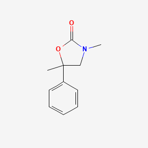 molecular formula C11H13NO2 B14532174 2-Oxazolidinone, 3,5-dimethyl-5-phenyl- CAS No. 62432-74-0