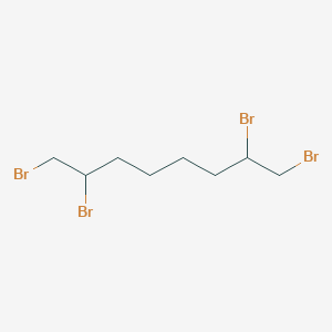 molecular formula C8H14Br4 B14532193 1,2,7,8-Tetrabromooctane CAS No. 62331-22-0