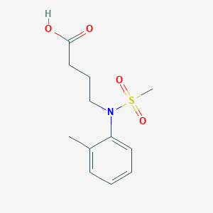 4-[(2-Methylphenyl)(methylsulfonyl)amino]butanoic acid