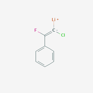 molecular formula C8H5ClFLi B14532226 lithium;(2-chloro-1-fluoroethenyl)benzene CAS No. 62269-28-7