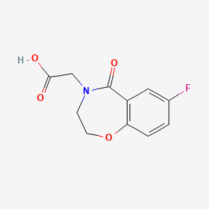 (7-Fluoro-5-oxo-2,3-dihydro-1,4-benzoxazepin-4(5H)-yl)acetic acid