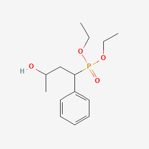 molecular formula C14H23O4P B14532245 Diethyl (3-hydroxy-1-phenylbutyl)phosphonate CAS No. 62573-92-6